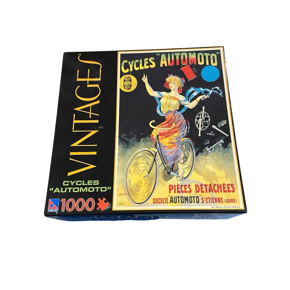 Jigsaw Puzzle. Sure-Lox Vintages Collection Cycles "Automoto" Sealed In Box 2006